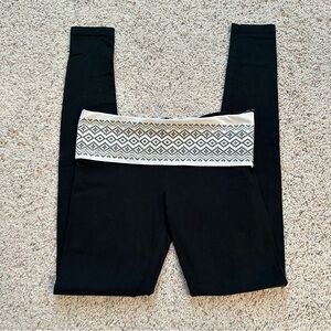 Victoria’s Secret Aztec print fold over leggings